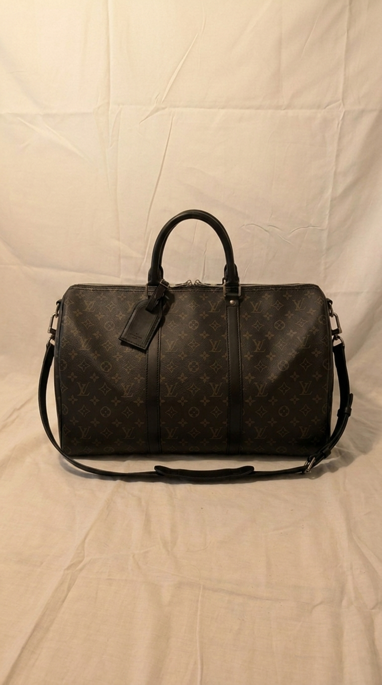 Louis Vuitton Keepall 50 Monogram Eclipse – Begagnad, mycket gott skick